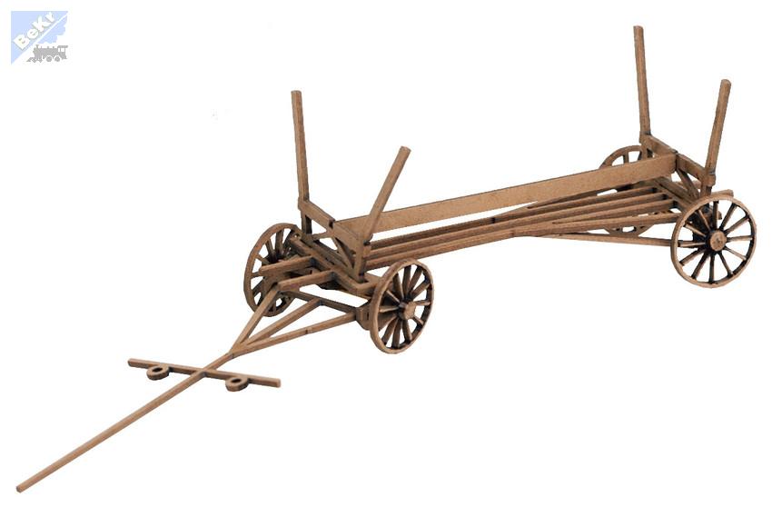 Noch 14243 Dřevěný vůz na přepravu klád, stavebnice Laser-Cut