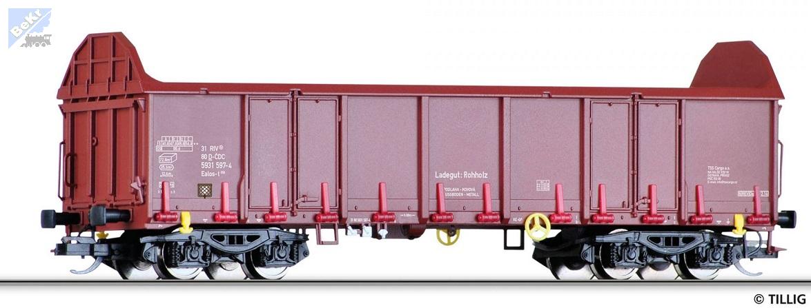Tillig 15274 Vysokostěnný 4-osý vůz Ealos-t s vysokými čely ČD Cargo