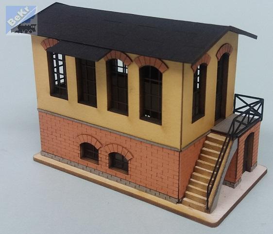 BuBi-model TT60088 Malé hradlo, stavědlo, 75 x 40 x 55 mm, barvená stavebnice Laser-Cut !!! AKCE !!!