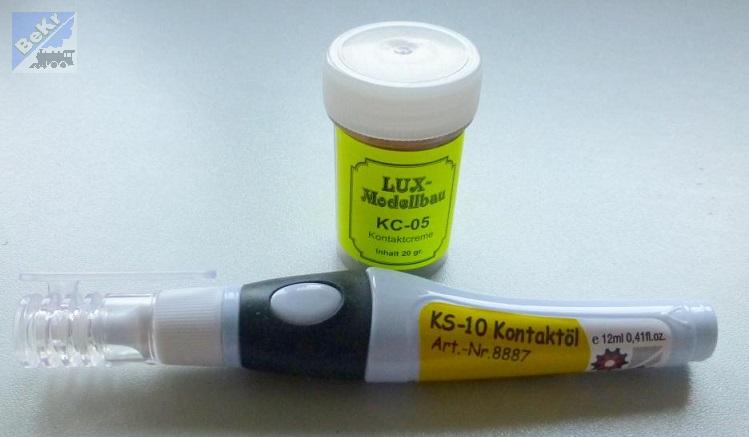 LUX-Modellbau 8891 Mazací set: el. kontaktní vodivý mazací tuk 20g, el. kontaktní vodivý mazací olej v dávkovacím peru 12ml
