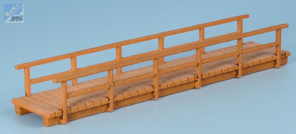 VERAMO CZ TT020203 Dřevěný most, úzký, dlouhý - světlý