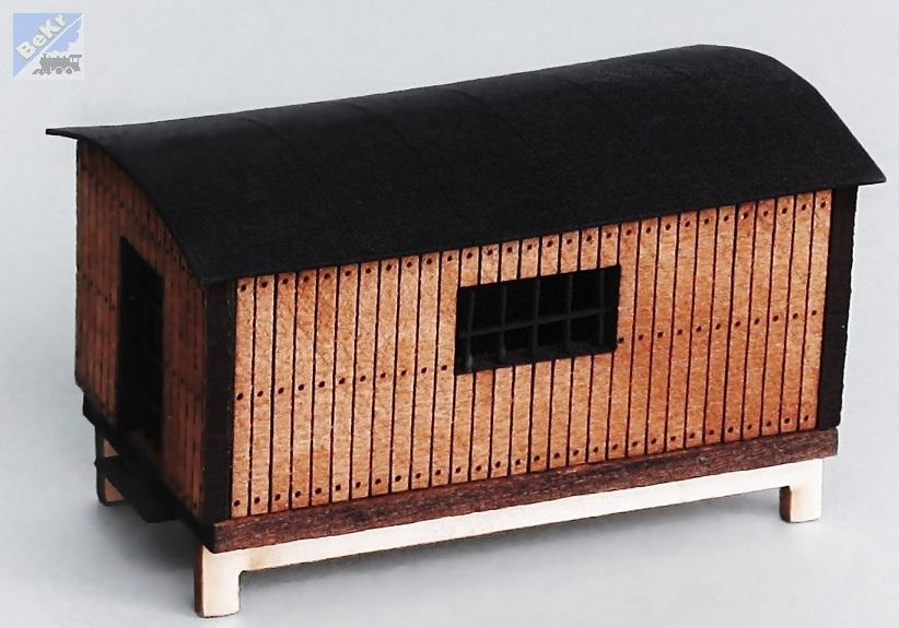 BuBi-model H070014 Maringotka, 62 x 37 x 36 mm, stavebnice, nabarvený model laser-cut