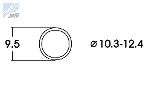 Roco 40074 Bandáž 9,5 mm - použití pro dvojkolí 10,3 - 12,4 mm