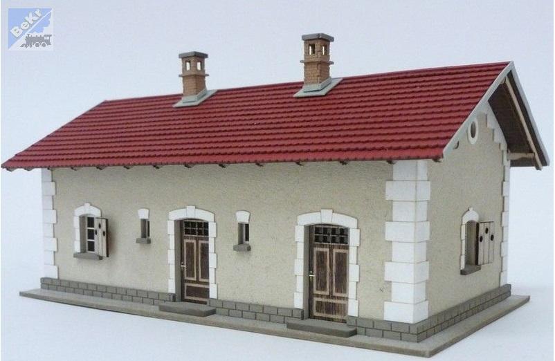 Igra model 151008 Čekárna s vedlejším bytem, stavebnice Laser Cut