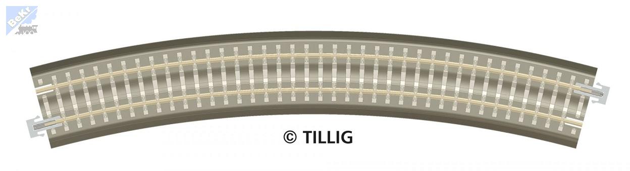 Tillig 83770 BR 31 oblouková kolej na betonových pražcích s podložím R 396 mm / 30°