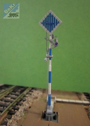 DK-model TT0963 Mechanické návěstidlo pro posun (ranžírka), stavebnice z leptaného plechu