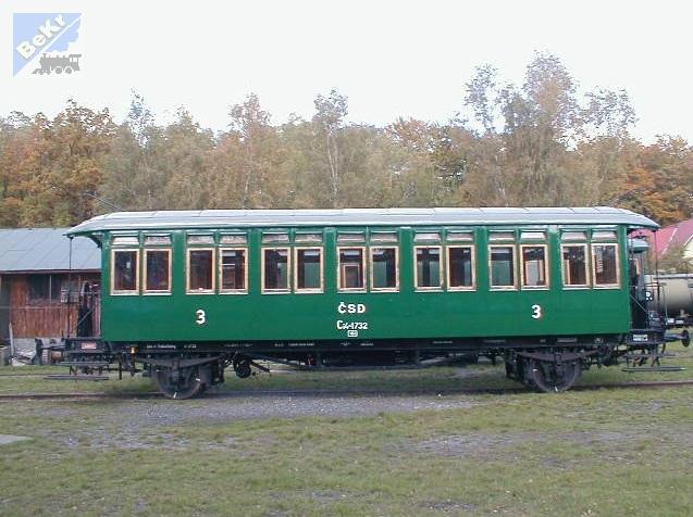 Jan Cekul 060185 Osobní 2-osý vůz Ci (Bi) r.v. 1904, stavebnice modelu z leptaného plechu