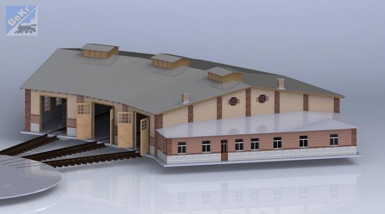 Igra model 190014 Rotunda Turnov tři stání, stavebnice Laser Cut