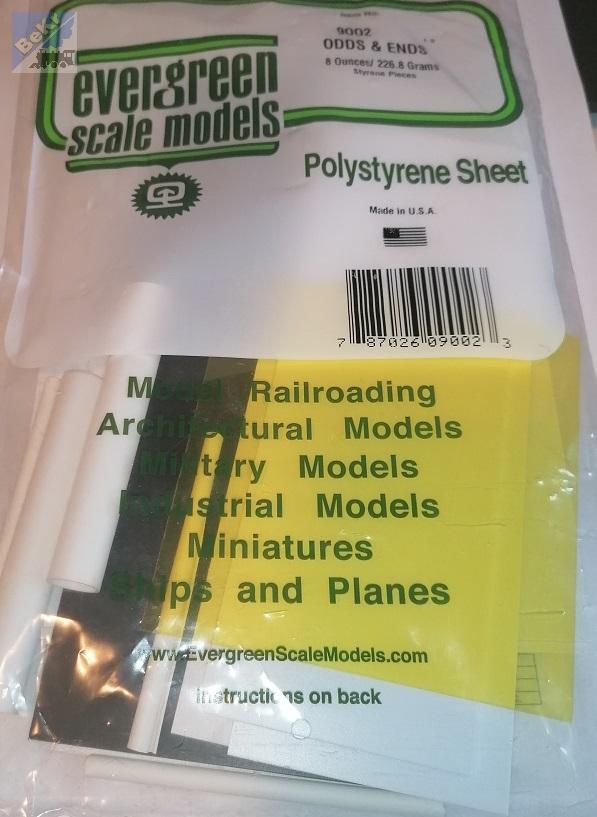 Evergreen 9002 Směs náhodně vybraných materiálu různých rozměrů, 225g, polystyrén-PS
