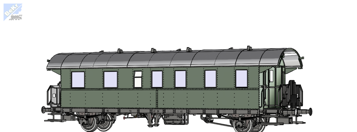 Brawa 46729 Osobní 2-osý vůz 1./2. tř. ABi-28 ČSD