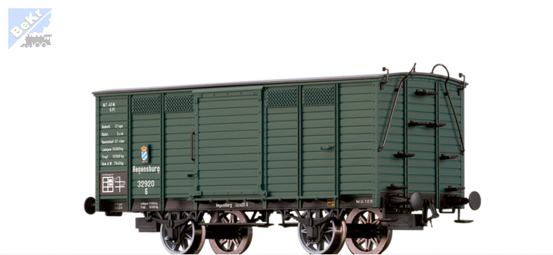 Brawa 48032 Uzavřený 2-osý vůz G K.Bay.Sts.B. !!! AKCE !!!