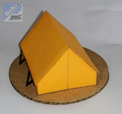 BuBi-model TT70076Hž Stan áčko, žlutý, 23 x 18 x 15mm, hotový, sestavený a nabarvený model