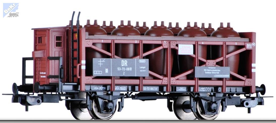 Tillig 76663 Nádobový 2-osý vůz na přepravu kyselin "VEB Elektrochemisches Kombinat Bitterfeld" DR
