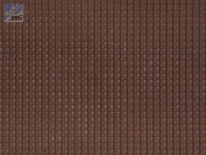 Noch 60351 3D strukturovaná střešní krytina Pantile tmavě červená, 1ks - 280 x 100mm