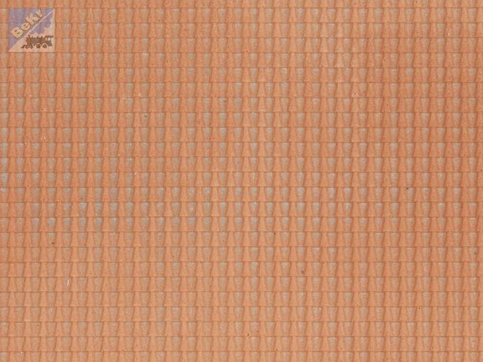 Noch 60350 3D strukturovaná střešní krytina Pantile červená, 1ks - 280 x 100mm
