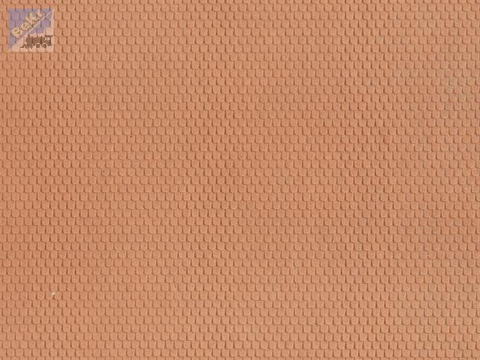 Noch 60360 3D strukturovaná střešní krytina Bobrovka červená, 1ks - 280 x 100mm