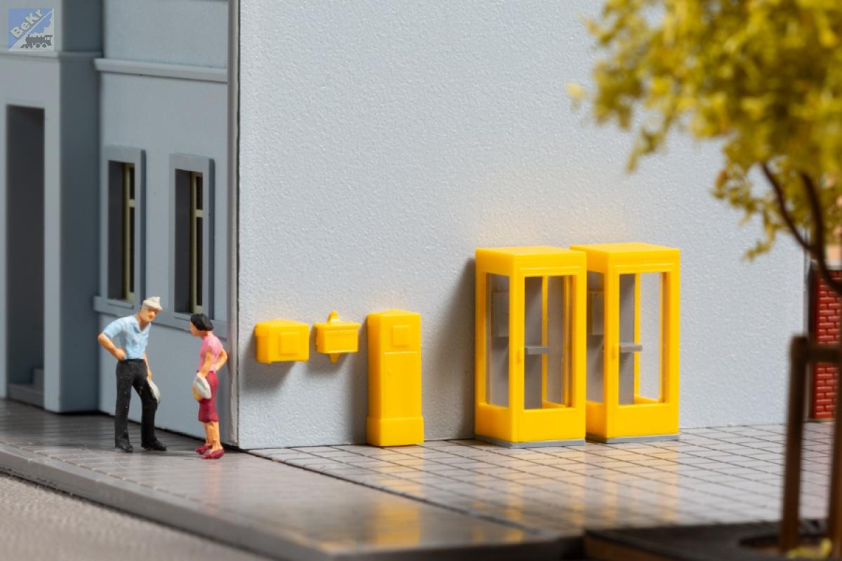 Auhagen 44652 Telefonní budky a poštovní schránky stavebnice