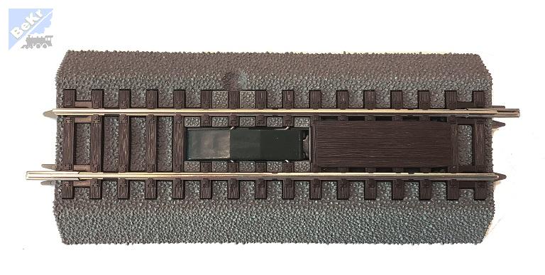 Roco 42519 G½ ROCO LINE dřevěné pražce s podložím, elektromagnetický rozpojovač rovný 115 mm, (polovina standardní délky)
