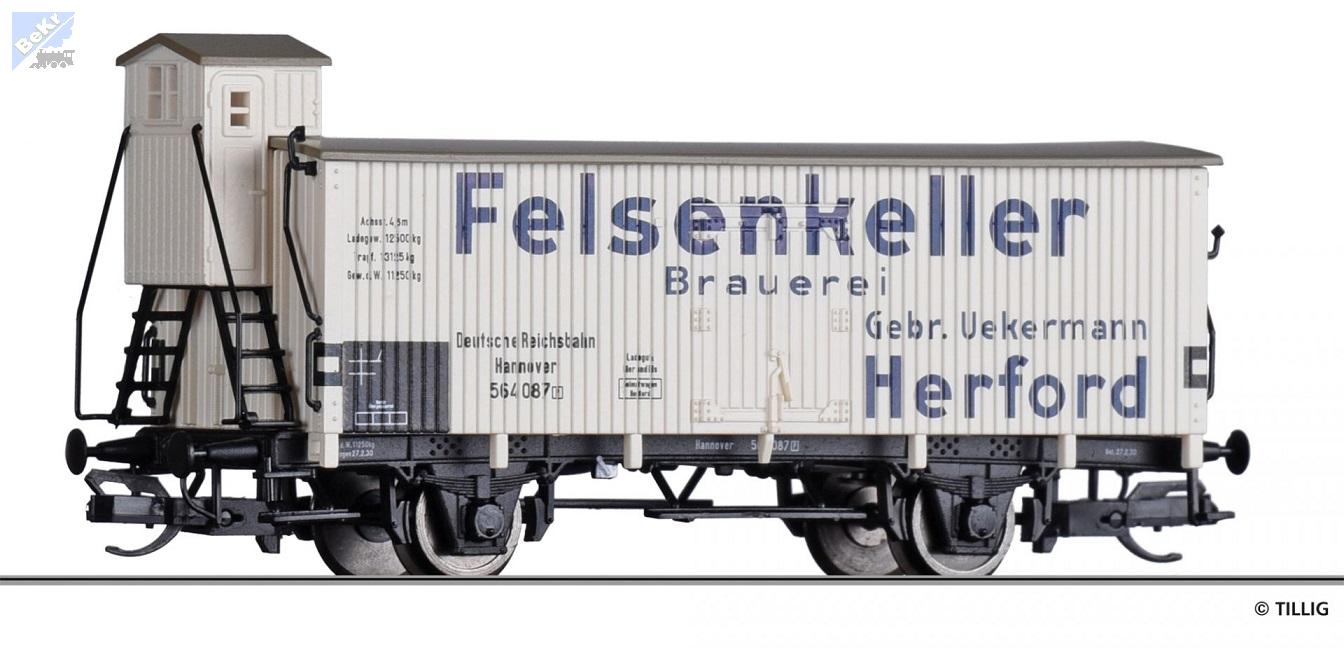 Tillig 17924 Chladírenský 2-osý vůz „Felsenkeller Brauerei Herford“ DRG