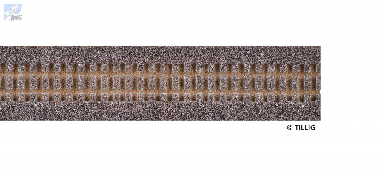 Tillig 86711 Kolejové štěrkové podloží, délka 700mm, pro flexibilní koleje Tillig H0e - Elite 85626
