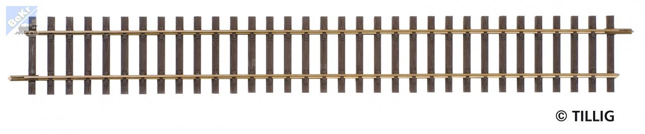 Tillig 85118 HO Elite G 1 Rovná kolej na dřevěných pražcích, délka 228 mm