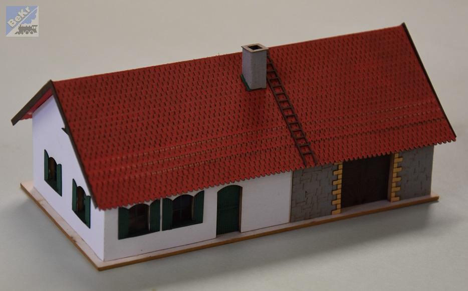 BuBi-model TT60095 Venkovský dům I., 140 x 73 x 56 mm, barvená stavebnice Laser-Cut !!! AKCE !!!