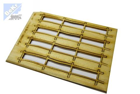BuBi-model H070009 Plot II., ohrada, 630 x 18 x 2 mm hotový model Laser-Cut