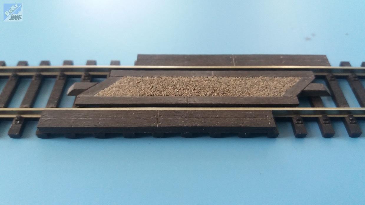 VERAMO CZ H0050218 Přejezd šikmý L/P pro kolej výška 2,1 mm PATINA