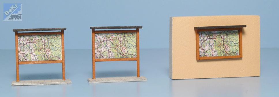 VERAMO CZ H0070102 Dřevěné mapy světle hnědé set 2 + 1