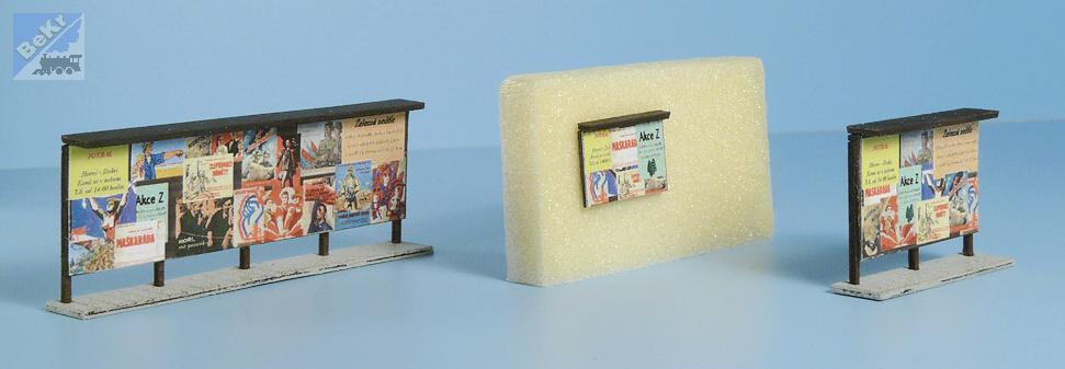 VERAMO CZ TT070103 Dřevěné plakátovací plochy tmavě hnědé - set