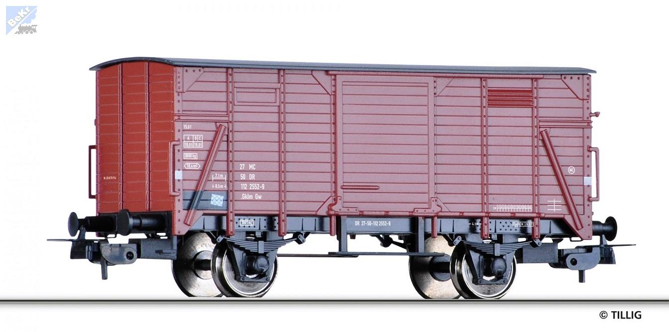 Tillig 76797 Uzavřený 2-osý vůz Gklm (Gw) DR