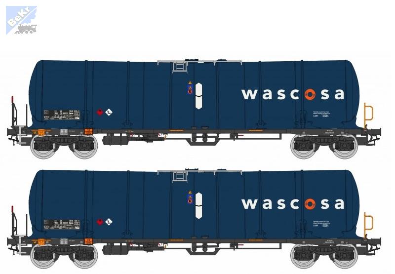 Igra 96110012 Set dvou 4-osých kotlových vozů Zacns 98 Wascosa modromodrá 3, CZ - WASCO !!! AKCE !!!