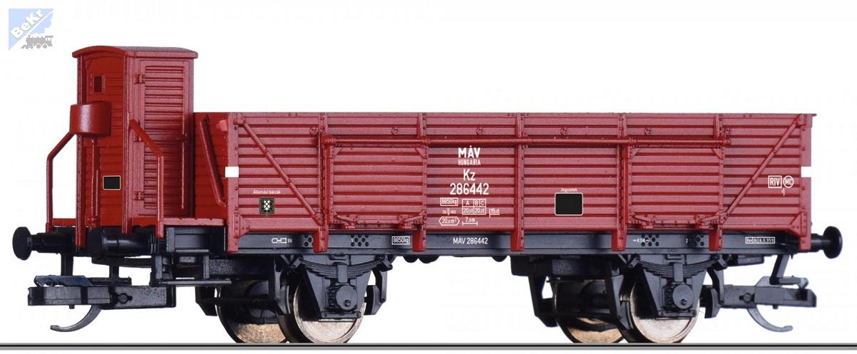 Tillig 17623 Otevřený 2-osý vůz Kz s brzdařskou budkou MÁV