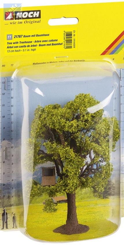 Noch 21767 Statný dub s posedem (chatkou) ve větvích, 13cm