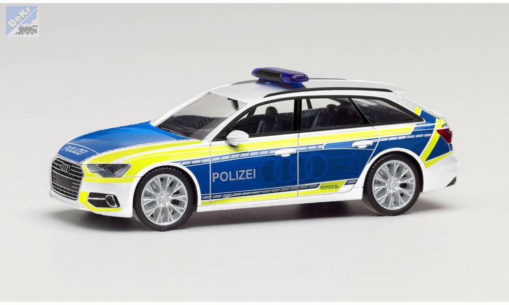 Herpa 096058 Audi A6 Avant „Policejní / Audi předváděcí vozidlo“