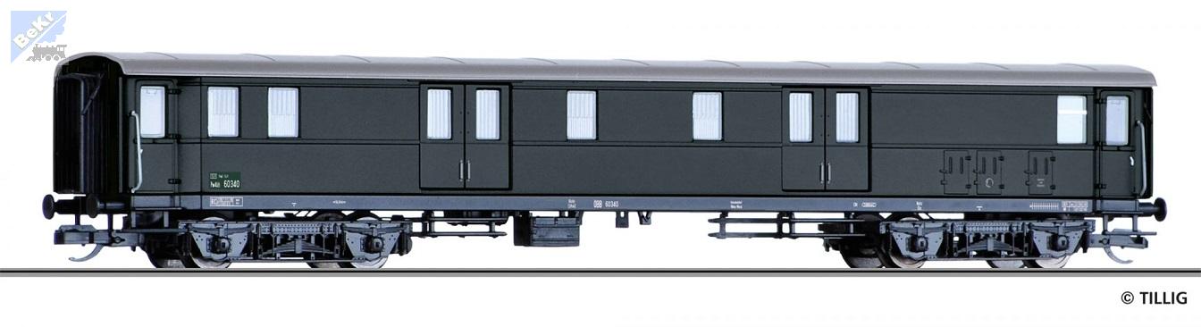 Tillig 13376 Zavazadlový 4-osý vůz Pw4üh ÖBB