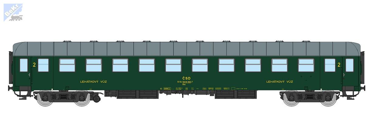 Igra model 97200002 Lehátkový 4-osý vůz Bac Depo-Praha ČSD