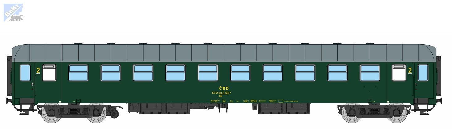 Igra model 97200000 Osobní 4-osý vůz 2. tř. Bai Depo-Praha ČSD