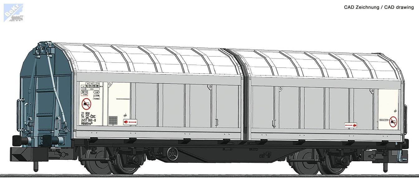 Fleischmann 826251 Uzavřený 4-osý vůz Hobbillns s posuvnými stěnami ČD Cargo