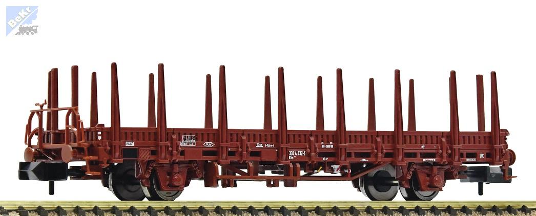 Fleischmann 825740 Plošinový 2-osý vůz Kbs s klanicemi DB