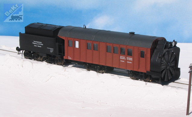 DK-model TT0861 Parní sněžná fréza „Königsberg“, stavebnice z leptaného plechu