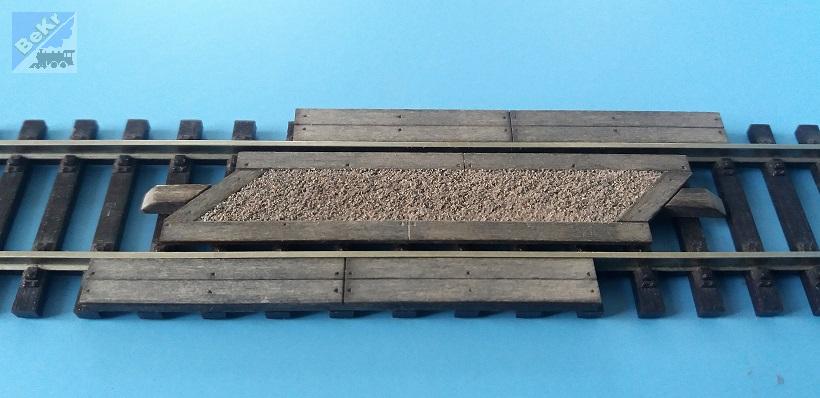 VERAMO CZ H0050215 Přejezd šikmý omšelý P/L pro kolej výšky - 2,5 mm PATINA