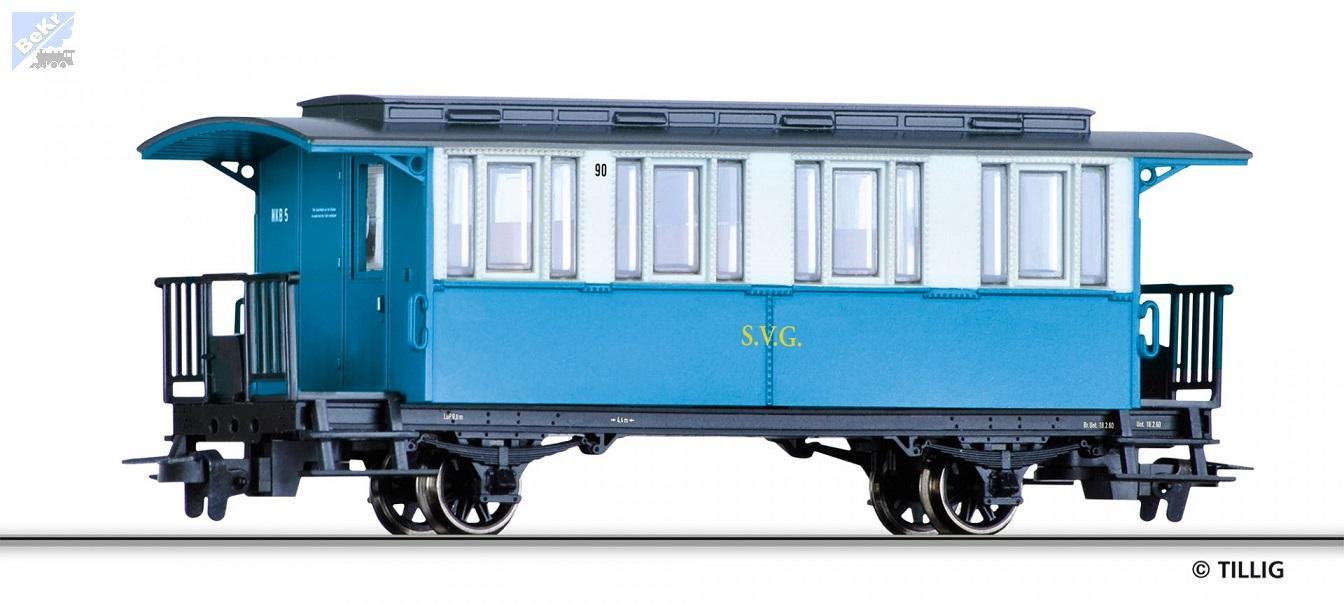 Tillig 03906 Osobní 2-osý vůz KBi S.V.G. (Železnice na ostrově Sylt)
