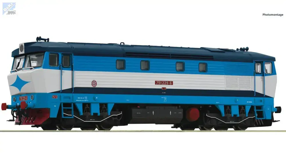 Roco 70924 Dieselová lokomotiva 751 229-6 ČD Zamračená
