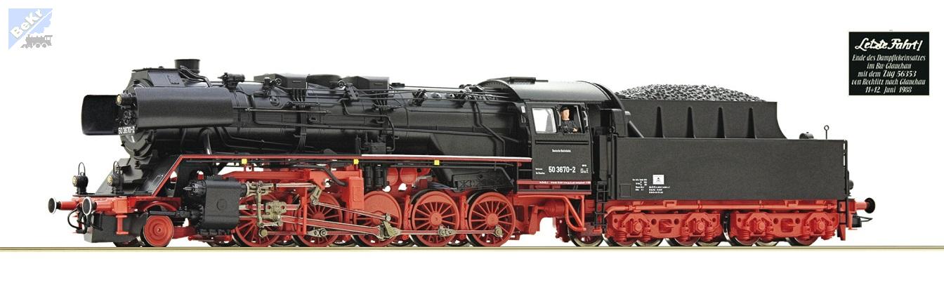 Roco 70288 Parní lokomotiva BR 50 3670-2 DR se zvukem