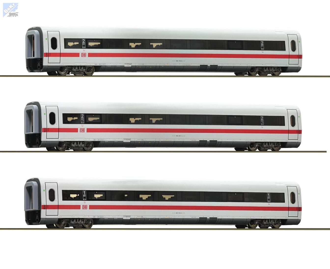 Roco 74031 Tří vozový set vložených vozů pro ICE 1 BR 401 DB !!! AKCE !!!
