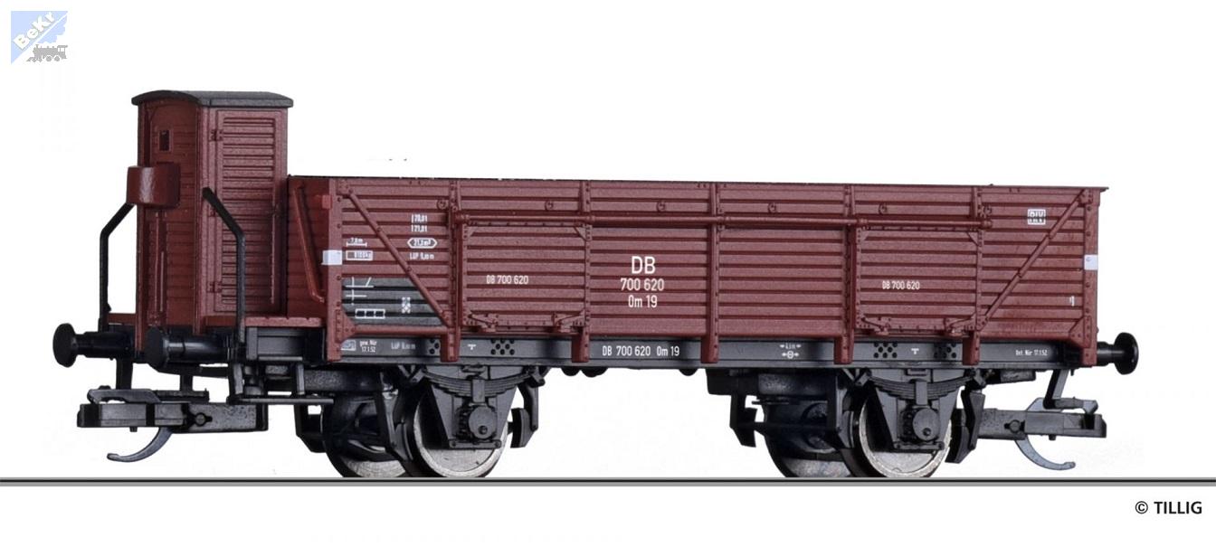 Tillig 17626 Otevřený 2-osý vůz Om 19 s brzdařskou budkou DB