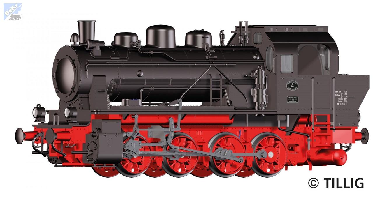 Tillig 72025 Parní lokomotiva BR 92 (č.4) okresní dráhy Hersfeld