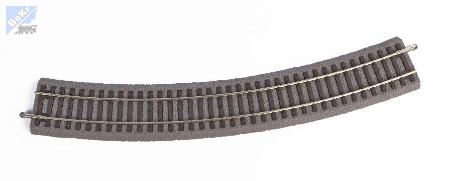 Piko 55414 A-Gleis oblouková kolej na dřevěných pražcích s podložím R4, r 546mm, 30°