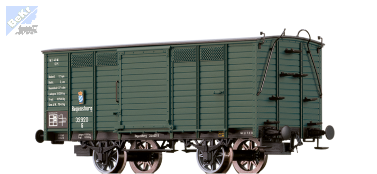 Brawa 48039 Uzavřený 2-osý vůz G K.Bay.Sts.B.